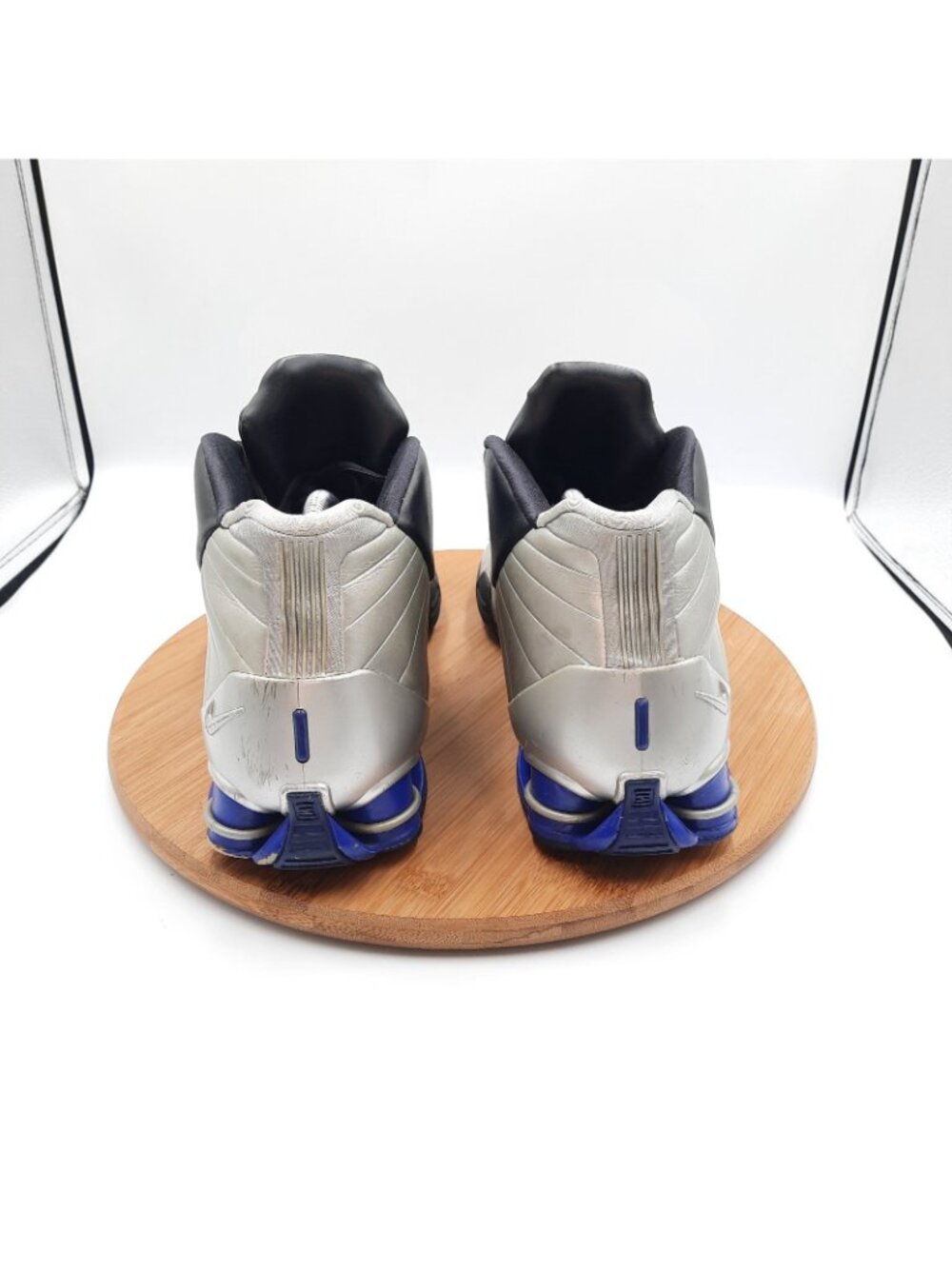 Nike Shox Bb4 Mens Size 10.5 Shoes Metallic Silver Sneakers Vince Carter Og 2019 View 4